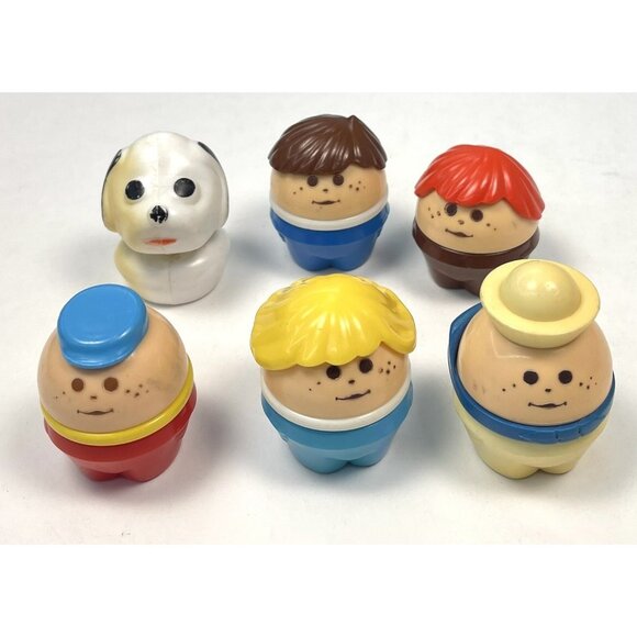 10pc Lot VTG 1980s LITTLE TIKES Chunky Toddle Tots Toy Figures & Vehicles *Read* - Picture 2 of 15